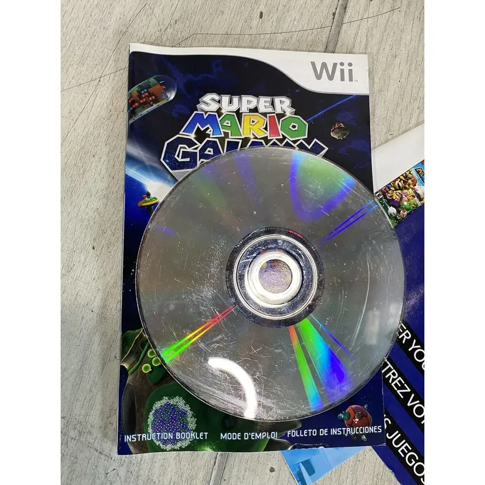 Super Mario Galaxy Nintendo Wii Video Game CIB Complete With Manual TESTED